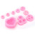 9Pcs Unique Heart Rose Shape Silicone Baking Chocolate Cake Mold DIY Baking Tool Accessories