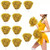 10PCS Cheerleading Pompoms with Straight Handle Reusable Flash Effect Plastic Cheering Poms Ball for Basketball Baseball