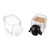 Mini Plastic Cotton Swab Storage Box Cute Sheep Dust Proof Cosmetic Cotton Storage Box Household Desktop Organizer