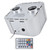 32W Dual Heads RGB Fiber Optic Light Kit with 28-Keys Remote Control for Home KTV Theater Hotel ClubUK 100‑240V