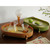Tea Tray Simple Double Layer Pure Color Uniform Draining Holes Detachable Design Plastic Tea Tray Serving Brown