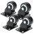 4PCS 1.5 Inch Universal Wheel 360° Rotation Heavy Caster Silence Cart Chair Caster for Furniture