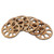 6Pcs/Set Teacup Mat Bamboo Coaster Heat Insulated Cup Pad Drinkware Tabletop AccessoryLotus Root Type