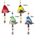 Ceramic Wind Chimes Chinese Innovative Lucky Hanging Bell Wind Chime for Home Balcony Bedroom Decor
