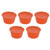 5Pcs 50ml Coffee Capsule Reusable Coffee Filter Cup with Spoon for DOLCE GUSTO Coffee MachineOrange