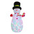 1.8m Christmas Yard Decoration Rotating Colorful Lights Inflatable Snowman Model
