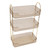 Amber Gold Rectangular Desktop Cosmetic Organizer Home Bathroom Shelf Desktop Storage Organizer 3 Layers