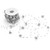 10M Imitation Pearl Beads Chains Ribbon Rose Flower Thread Beaded Line Clothing Accessories DIY Material Headwear DecorSilver