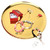 Stainless Steel Serving Tray Plate for Tea Set Fruits Candies Food Jewelry Towel (Golden)