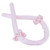 Heatless Hair Curler Foam Roller No Heat Curling Rod Headband with Hair Clip HairbandsPink