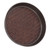 Round Small Tea Tray Weave Pattern Decorative Alloy Serving Tea Cup Saucers for Home Patio Porch Deck