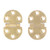 2Set 180 Degree Copper Hinge with Screw Mini Flap Hinge for Foldable Table 47x30mm