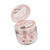 Mouth Guard Case Storage Box Good Sealing with Brush Mirror Waterproof PP Denture Box Red