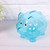 Cute Creative color pig pig bank birthday gift pig bank toy(Blue)