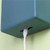 Wall Mounted Storage Container Multifunctional Space Saving ABS Waterproof Punch Free Wall Mounted Cosmetic Storage Box for Bathroom Kitchen Dark Blue