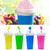 Slushy Maker Portable Travel Ice Cup DIY Homemade Freeze Drinks Cup Hot Summer Cooler Making Cup for Kids