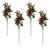 5PCS Artificial Berries Artificial Pip Berry Stems Decoration for Living Room Office Red