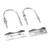 Double Antenna Mast Clamp Kit Iron V Jaw Block with U Bolts Mast to Mast Mount Bracket Kit for Outdoor Antenna A