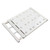 Wardrobe Partition Board Storage Extendable Rod Space Saving Layered Partition Board for Cabinet 15-23.6in