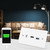 Household CAT6 HDMI USB3.0 Interface Socket Panel Clip On Wall Plate Panel US Standard