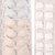 Hanging Bra Organizer Oxford Fabric Double Sides Breathable Large Capacity Underwear Storage Organizer for Bra Socks Beige, Front 12, Back 24