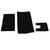 3PCS/Set Bathroom Rug Soft Anti Slip Floor Carpet Bathtub Mat Toilet Mat for Home Bathroom DecorBlack