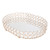Crystal Vanity Tray All Metal Welding Electroplated Exterior Glass Vanity Tray for Living Room Bedroom