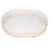 Crystal Vanity Tray All Metal Welding Electroplated Exterior Glass Vanity Tray for Living Room Bedroom