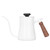 Coffee Pot 650ml Stainless Steel Long Narrow Spout Coffee Kettle with ThermometerWhite
