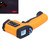 GM550 Infrared Thermometer Handheld Temperature Tester Digital NonContact Thermometer(Orange Yellow )