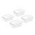 4pcs Frozen Meat Box Good Sealing Food Grade Refrigerator Storage Container Food Preservation Organizer Box