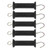 5Pcs Electric Fence Handle Insulated Gate Grip Bar with Metal Hook for Farm Pasture