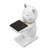 Watch Display Stand Cat Figurine Resin Watch Holder Decoration Storage Rack for Jewelry Bracelet Necklace White