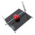 Napkin Holder for Table Square Napkin Dispenser with Center Ball Bar for Kitchen Restaurant Farmhouse Outdoor Dinner Decor Black