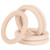 20Pcs Wood Baby Natural Teething Rings DIY Jewelry Circle Pendant Craft Making Accessory70mm