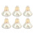 6Pcs GU4 LED Bulb 270LM 15LED Energy Saving Light Bulb MR11 Track Lamp Beads 12V 3W Warm Light 3000K