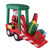 Inflatable Santa On Forklift with LED Light Waterproof Tear Resistant Illuminated Blow Up Mold