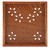 Traditional Wooden Tea Plate Coffee Fruits Snacks Serving Tray Dish for Home Restaurant 18*18cm