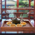 Traditional Wooden Tea Plate Coffee Fruits Snacks Serving Tray Dish for Home Restaurant 18*18cm