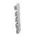 Over Door Hanging Organizer Wall Mount Storage with Hooks for Pantry Nursery Kitchen Closet Dorm Grey 5 Pockets