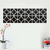 1Pc Stereo Acrylic Mirror Wall Stickers Bedroom TV Backdrop Wall Decoration(Black M)