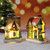 LED Christmas Resin Light House Christmas Decorations Resin Christmas Scene Village House Town for Christmas Gifts