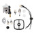 Lawn Mower Carburetor Spark Plug Filter Set Aluminum High Reliability Carburetor Replacement for PE200 PE201 PPF210 PPF211