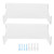 2Pcs Wall Shelf Skateboard Hanger Display Storage Rack Snowboard Organizer SuppliesTransparent