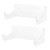 2Pcs Wall Shelf Skateboard Hanger Display Storage Rack Snowboard Organizer SuppliesTransparent