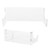 2Pcs Wall Shelf Skateboard Hanger Display Storage Rack Snowboard Organizer SuppliesTransparent