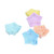 20pcs Silicone Baking Cups Bright Colors Cute Shapes Reusable Cake Making Molds for Donuts PuddingsStar Set
