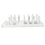 Expandable Pot Organizer Anti Slip Size Adjustable Multi Use Pot Lid Holder for Kitchen Canteen White