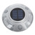 Solar Deck Lights Driveway Dock Lights 12 Led IP68 Waterproof Outdoor Warning Step Lights for Driveway Sidewalk Garden Pathway Yard Silver Green Light