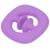 Silicone Hand Grip Hand Muscle Exercise Strength Training Massage Grip Stress Relief Toy(Purple )